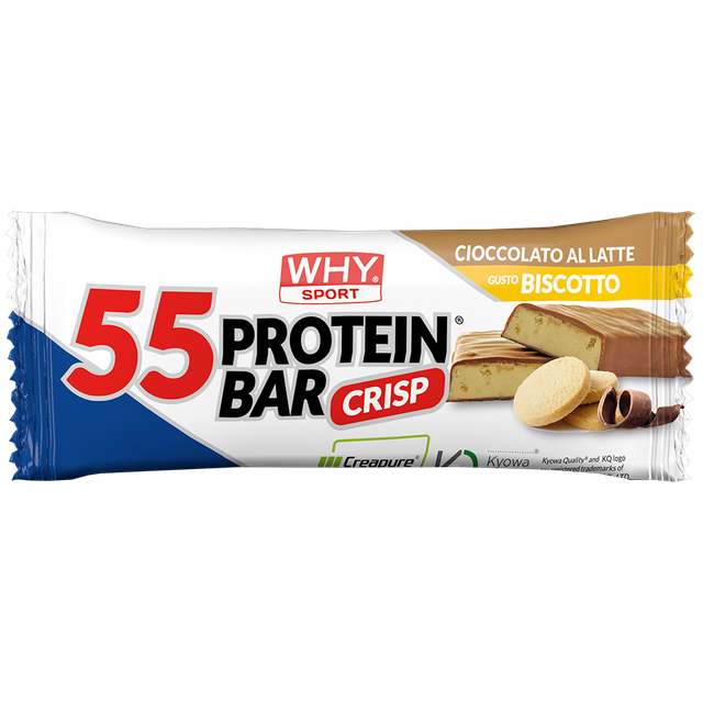 55 PROTEIN BAR 55 g CIOCCOLATO AL LATTE-BISCOTTO