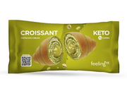CROISSANT KETO VARIEGATO RIPIENO DI CREMA AL PISTACCHIO 50 G FEELINGOK
