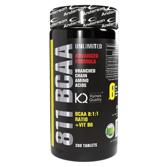 Aminoacidi ramificati 8:1:1 ANDERSON 811 Bcaa unlimited 200 compresse + Leucina